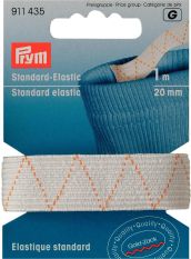 Prym Standard Elastic 20mm - White 1m