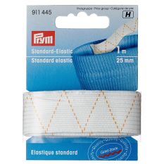 Prym Standard Elastic 25mm - White 1m