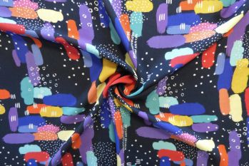 Lady McElroy Rainbow Clouds - Viscose Challis Lawn - Remnant - 2.3m