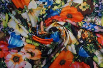 Lady McElroy Rainbow Sprays - Remnant - 3.4m