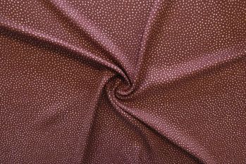 Lady McElroy Raining Dots - Mocha Viscose Challis Lawn