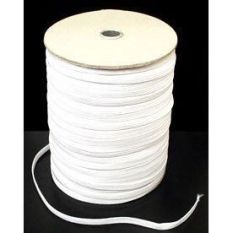 10mm Flat 12-Cord Elastic - White