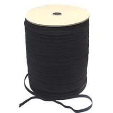 10mm Flat 12-Cord Elastic - Black