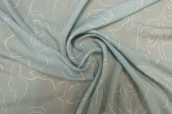 Lady McElroy Sketching All Nations - Sky Blue - Remnant - 2m