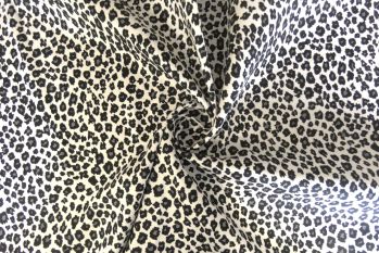 Lady McElroy Snow Leopard - Stretch Cotton Sateen