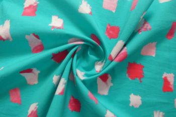 Lady McElroy - The Painter's Palette Collection - Brushstroke Block - Jade - Cotton Pure Lawn