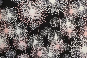 PREORDER Lady McElroy - Starry Canopy - Black - Viscose Challis Lawn