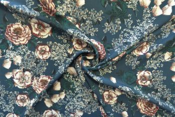 Lady McElroy Summer Scents - Moon - Viscose Challis Lawn - Remnant - 3m