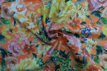 Lady McElroy Sunkissed Garden - Cotton Marlie-Care Lawn