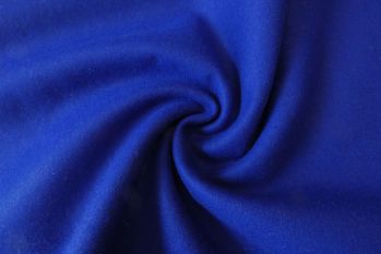 Lady McElroy Aberdeen - Wool-Mix Felt Coating - Cobalt Remnant 1.7m