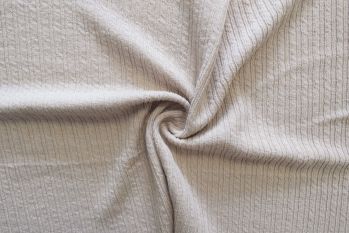 Lady McElroy Livingstone - Chain Cable Knit Jersey - Oatmeal - Remnant - 1.3m