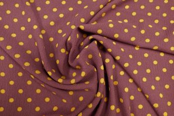 Lady McElroy Tea Party Polka - Bordeaux - Remnant - 2.6m
