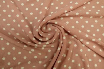 Lady McElroy Tea Party Polka - Candy Pink Remnant 0.7M