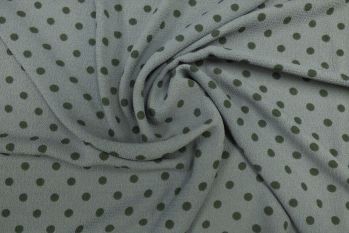 Lady McElroy Tea Party Polka - Slate - Remnant - 2m