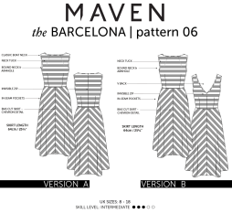 Maven The Barcelona Dress Pattern