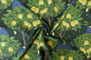 Lady McElroy The Citrus Orchard - Viscose Challis Lawn - Remnant - 3m