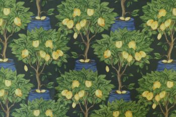 Lady McElroy The Citrus Orchard - Viscose Challis Lawn - Remnant - 2m