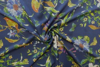 Lady McElroy The Frogs & The Butterflies - Viscose Challis Lawn - Remnant - 2m