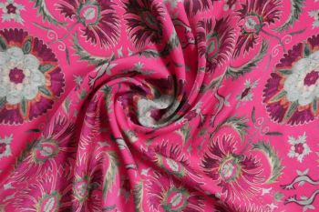 Lady McElroy The Wildwood Mosaic Coordinate Collection - Thistle Majesty - Fuchsia - Pure Cupro