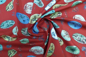 Lady McElroy Tokyo Parasol - Rouge Cotton Marlie Lawn - Remnant - 1.3