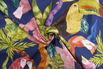 Lady McElroy Toucan Flamingo - Navy