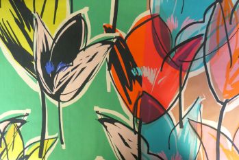 Lady McElroy Tulip Ballet - Green - Marlie-Care Lawn - Remnant - 3m