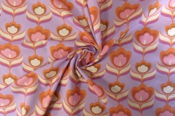 Lady McElroy Tulip Symmetry - Lilac - Marlie-Care Lawn - Remnant - 2m