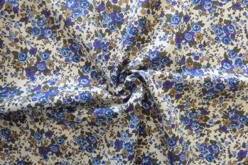 Lady McElroy Verbena Blooms - Cotton Heidi Lawn - Remnant - 3m