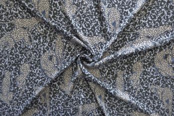 Lady McElroy Waiting Game - Moon Blue - Viscose Challis Lawn - Remnant - 3m