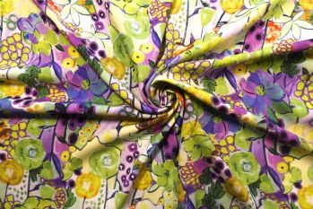 Lady McElroy Underwater Flora - Viscose Challis Lawn - Remnant - 2.1m