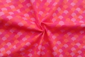 Lady McElroy - Rose & Orange Scallop - Cotton Pure Lawn