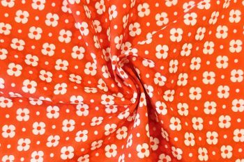 Lady McElroy - Citrus Pop Flower Grid - Cotton Pure Lawn