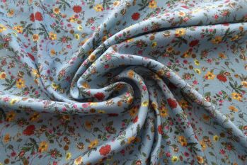 Lady McElroy Wondrous Nature  - Moon Viscose Challis Lawn